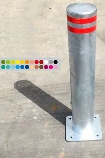 Cột chắn Bollard 1m - Thép mạ kẽm - Ảnh 3