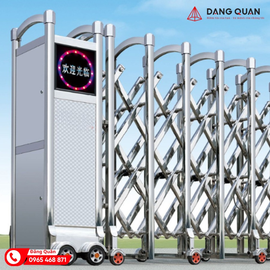 Cổng xếp inox 201