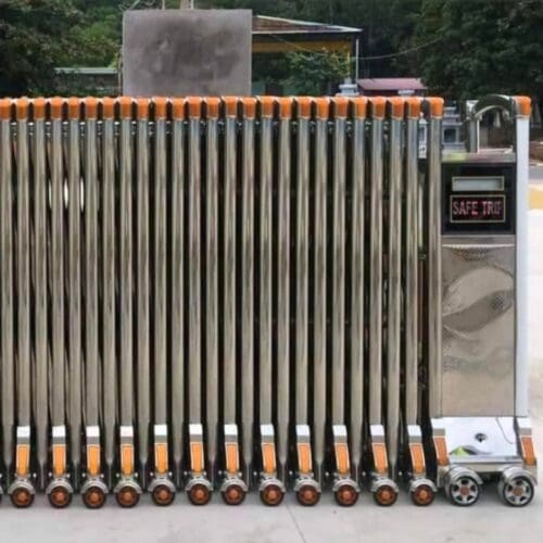 cổng xếp inox 304 dq01