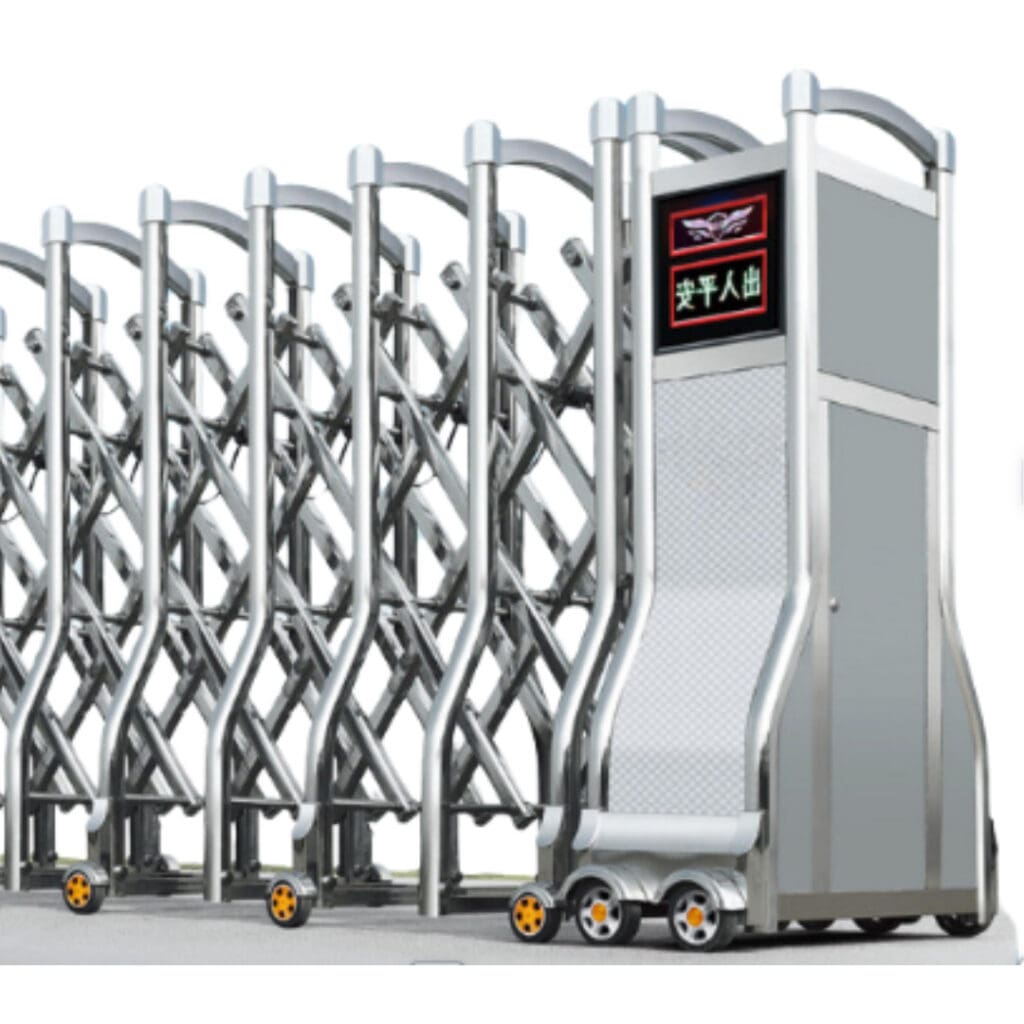 Cổng xếp inox cao cấp