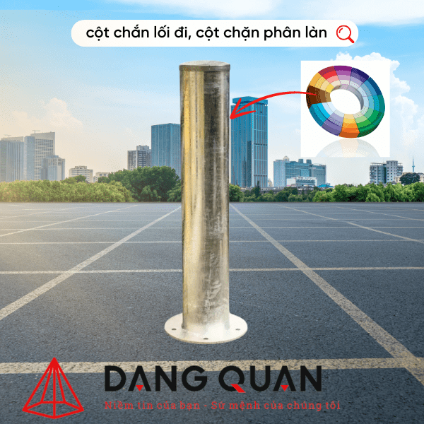 cột chặn lối đi bằng thép