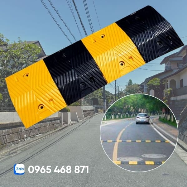 gờ giảm tốc cao su chịu tải ô tô, xe máy