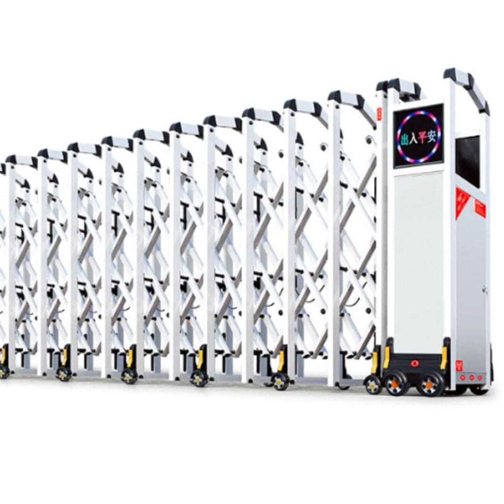 cổng xếp hợp kim nhôm DQ24