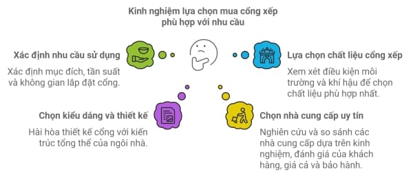 Kinh nghiệm mua cổng xếp phù hợp với nhu cầu
