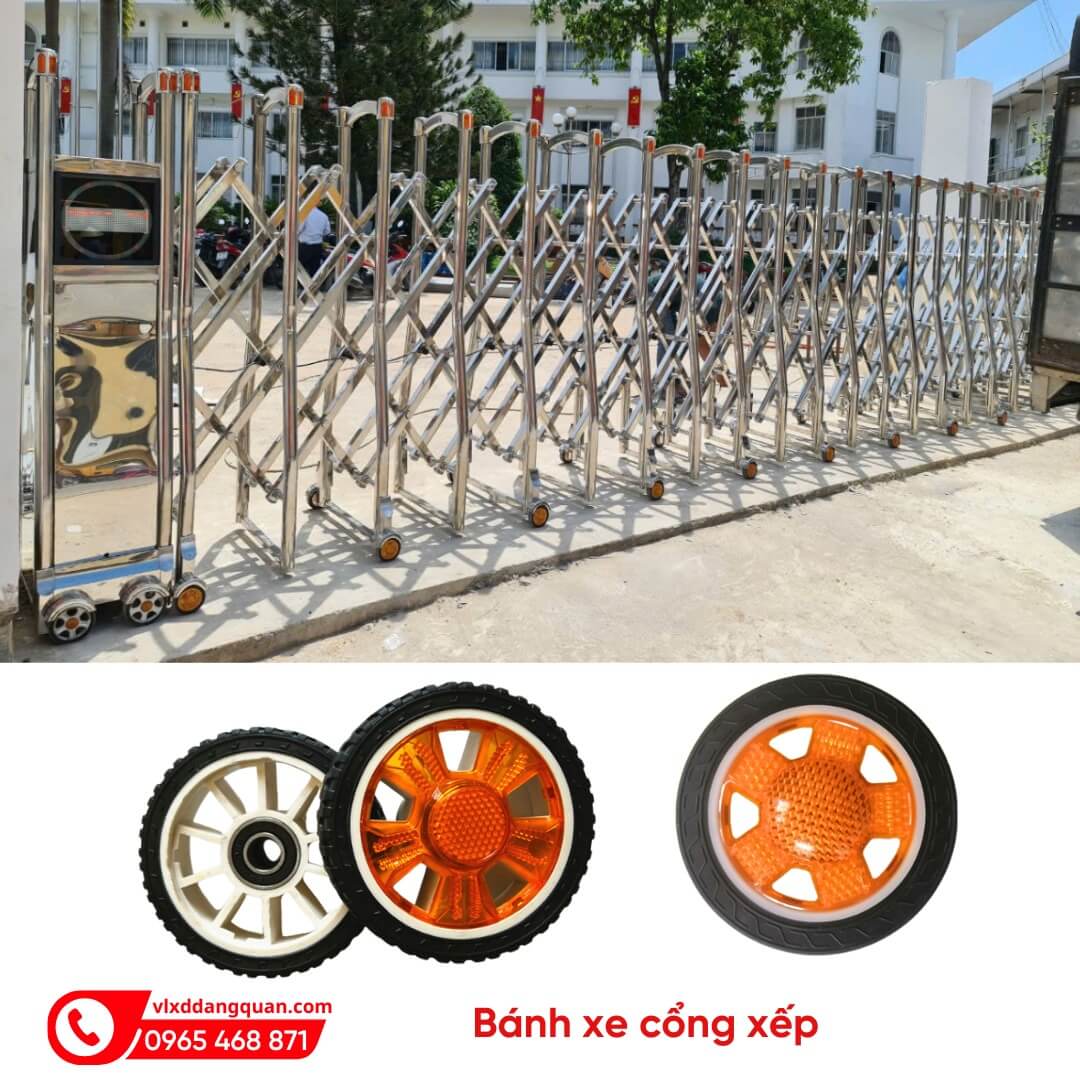 Bánh xe thân cổng xếp chính hãng