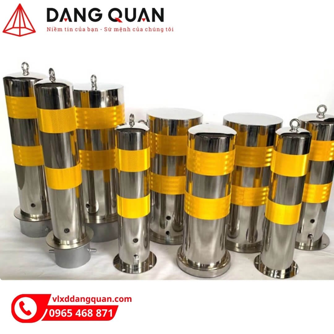 Trụ inox 304 ngăn xe tại siêu thị DQ12-BLD - Ảnh 2