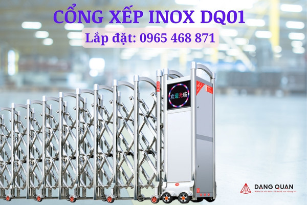 Cổng xếp inox DQ01