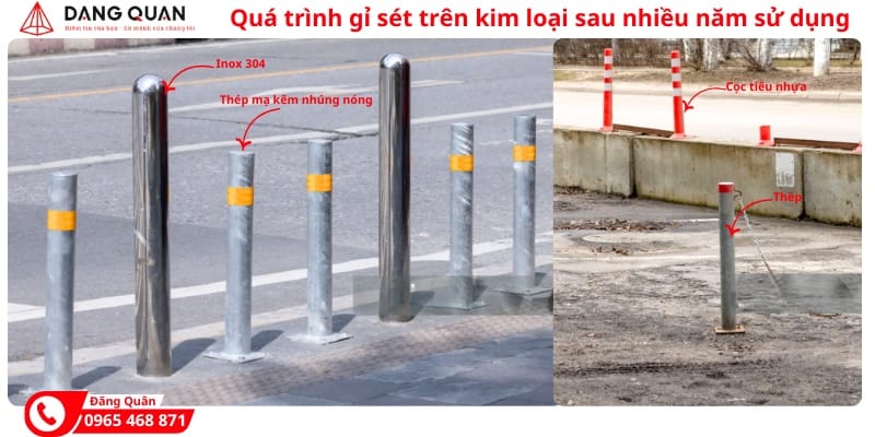 Quá trình gỉ sét của kim loại theo thời gian
