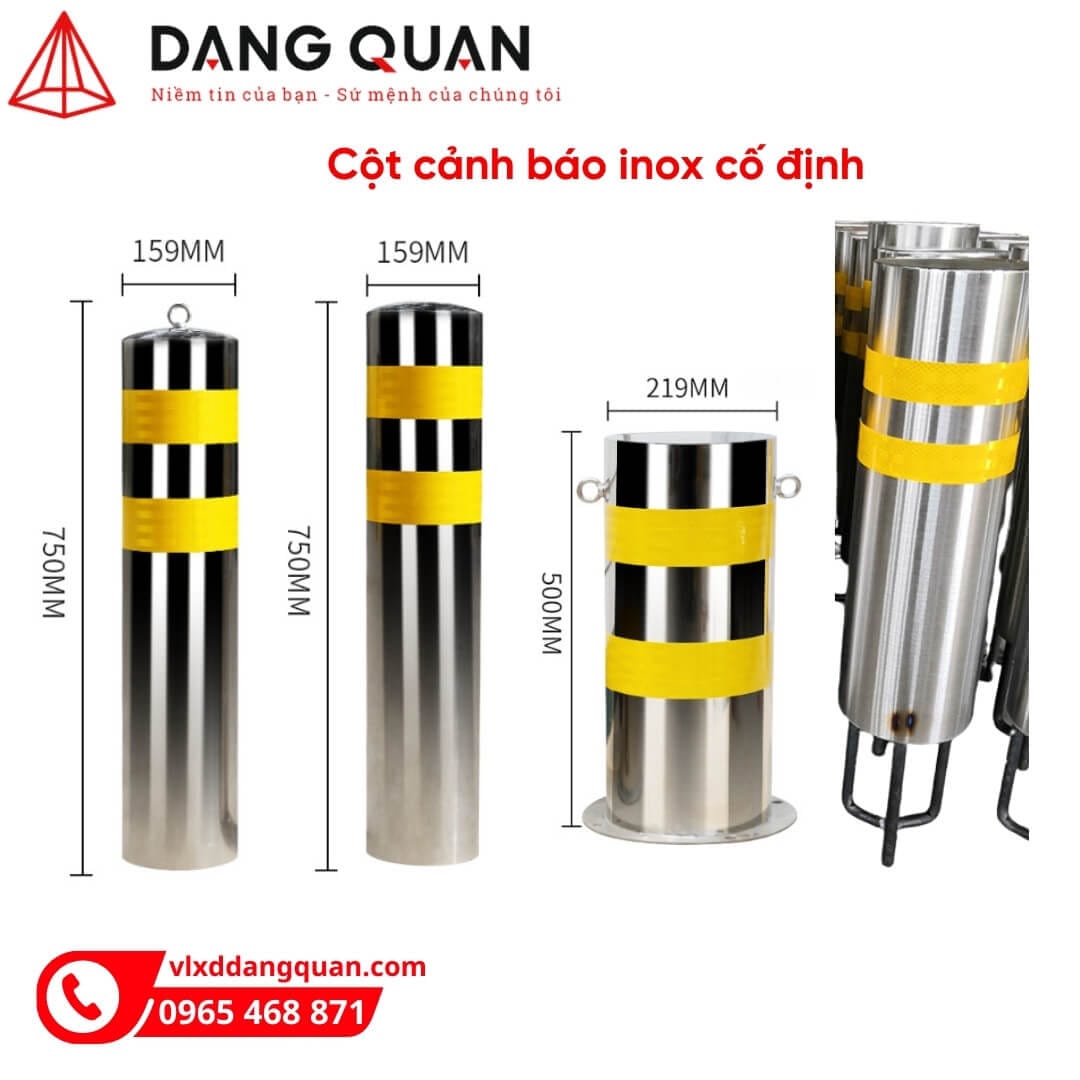 Báo giá thi công lắp trụ chặn xe bằng inox cho trung tâm thương mại