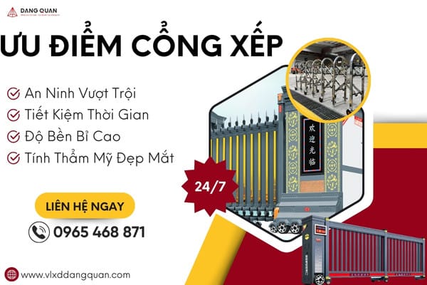 Ưu điểm lắp đặt cổng xếp tại Tây Ninh