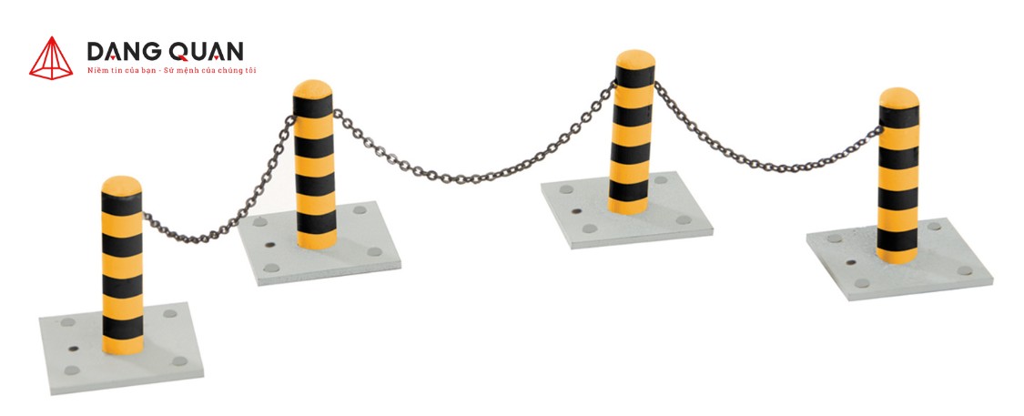 Trụ chắn bollard có móc xích