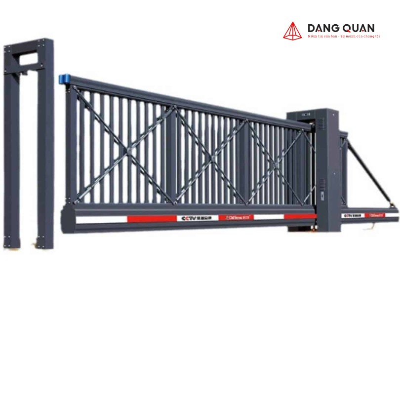 Cổng xếp sắt trượt