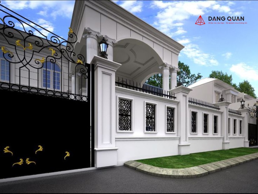 Mẫu phào chỉ hàng rào hiện đại