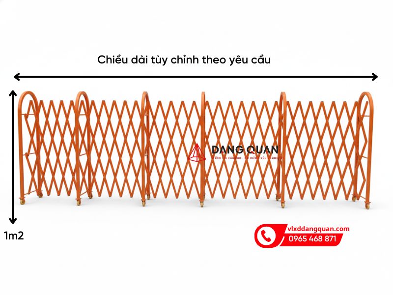 Thông số kỹ thuật hàng rào xếp kéo tay chữ U