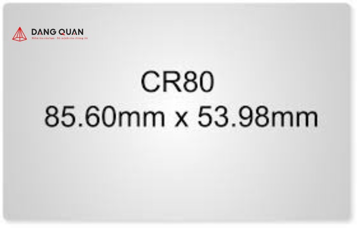 Kích thước tiêu chuẩn của thẻ từ