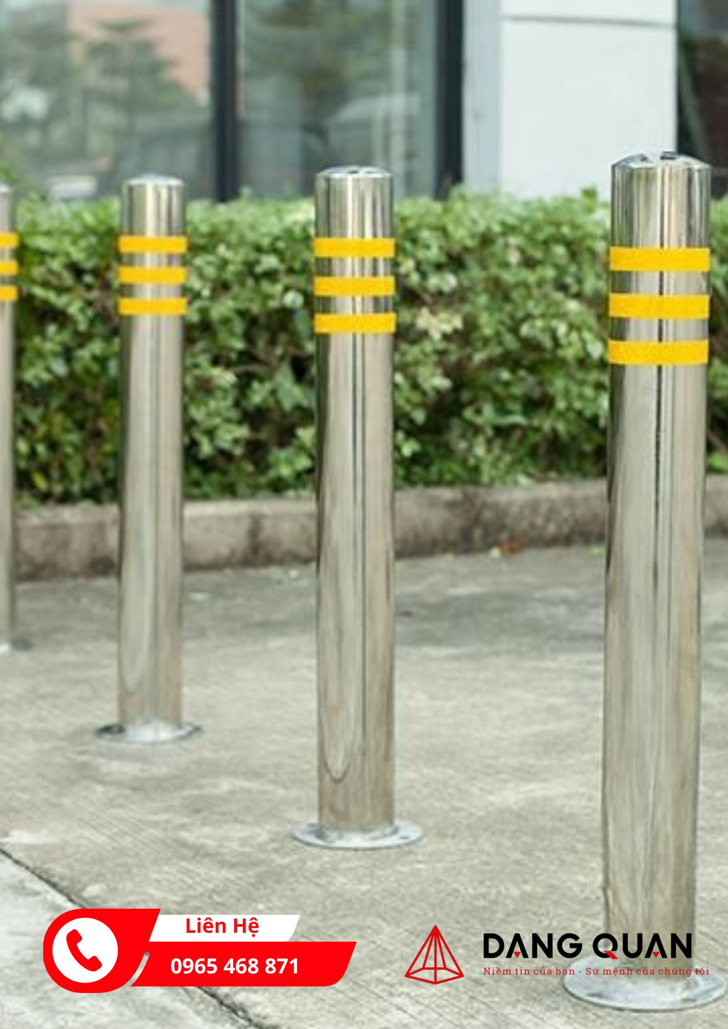 Trụ chắn inox 304 chống va chạm cho giao thông và khuôn viên - Ảnh 3