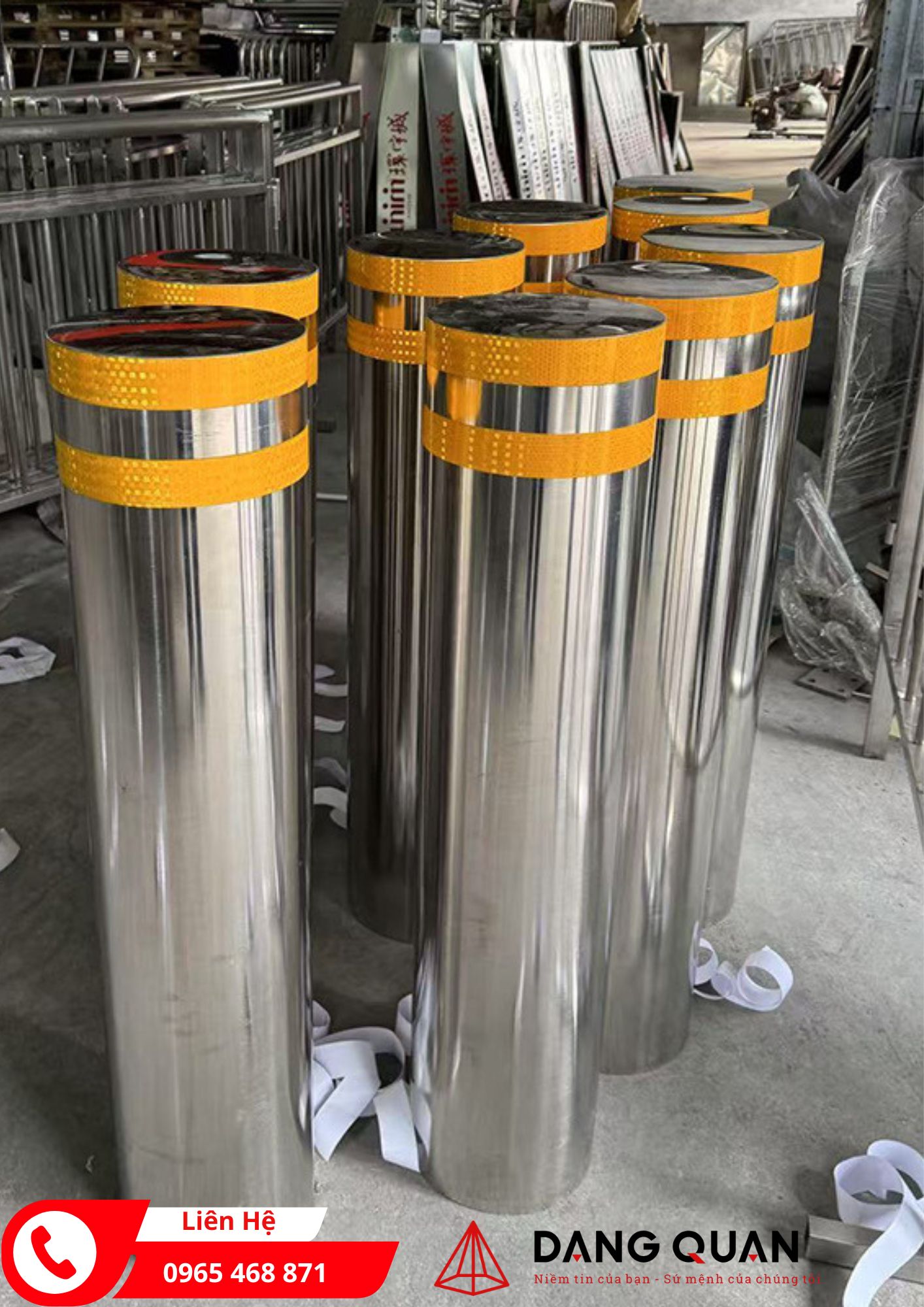 Trụ chắn inox 304 chống va chạm cho giao thông và khuôn viên - Ảnh 7