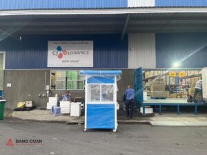 Nhà bảo vệ tại kho CJ Logistics ở KCN Cần Giuộc Long An
