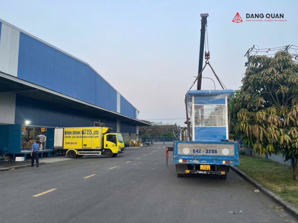Vận chuyển bốt bảo vệ cho kho CJ Logistics ở KCN Cần Giuộc Long An
