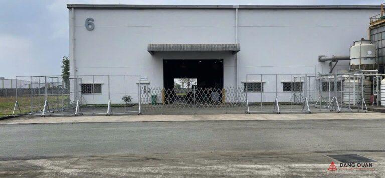 Công trình lắp đặt rào chắn nhà xưởng tại KCN Long Đức