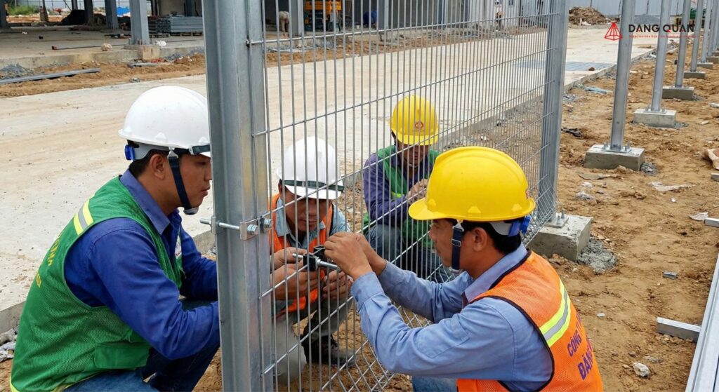 Đội ngũ Đăng Quân thi công lưới thép hàn tại Quảng Ngãi