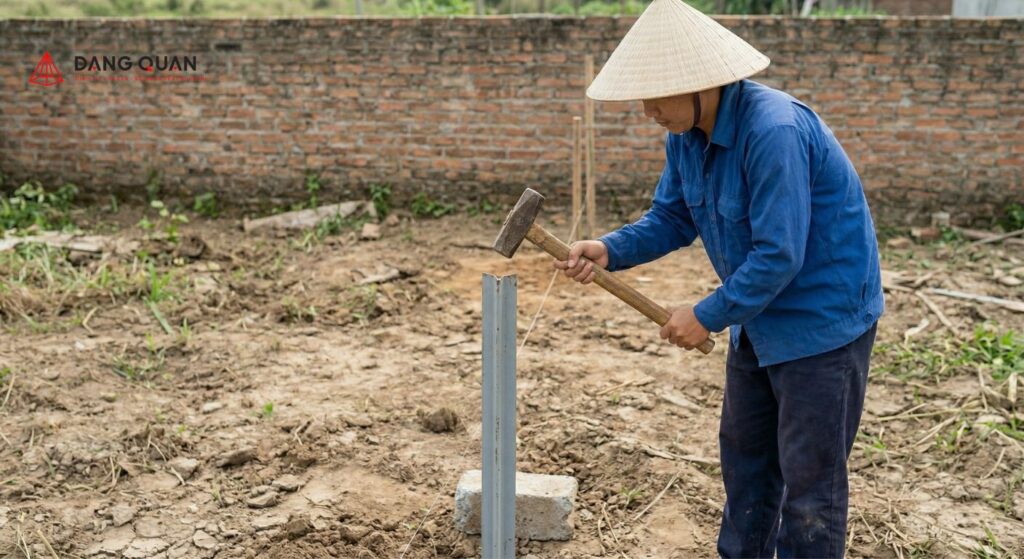 Đóng cọc trụ chắc chắn trên mọi loại nền đất