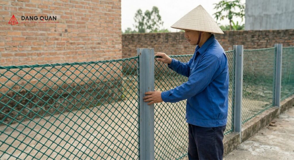Hoàn thiện mép lưới và kiểm tra độ ổn định