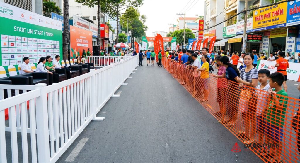 Lưới nhựa giúp quản lý đám đông