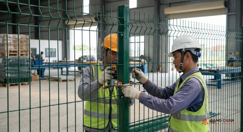 Đăng Quân sản xuất hàng rào lưới thép hàn tại Hà Nam