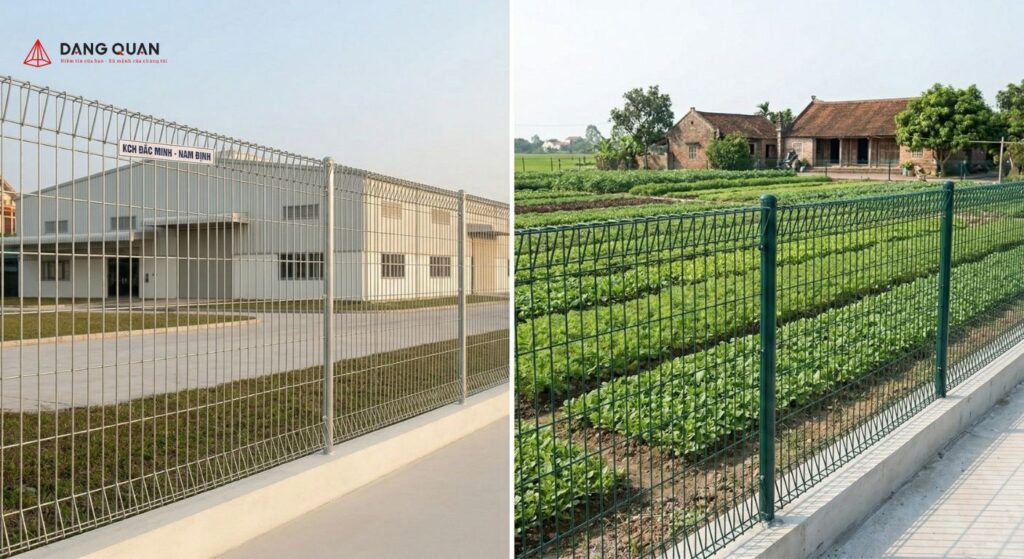 Ứng dụng của hàng rào lưới thép hàn tại Nam Định