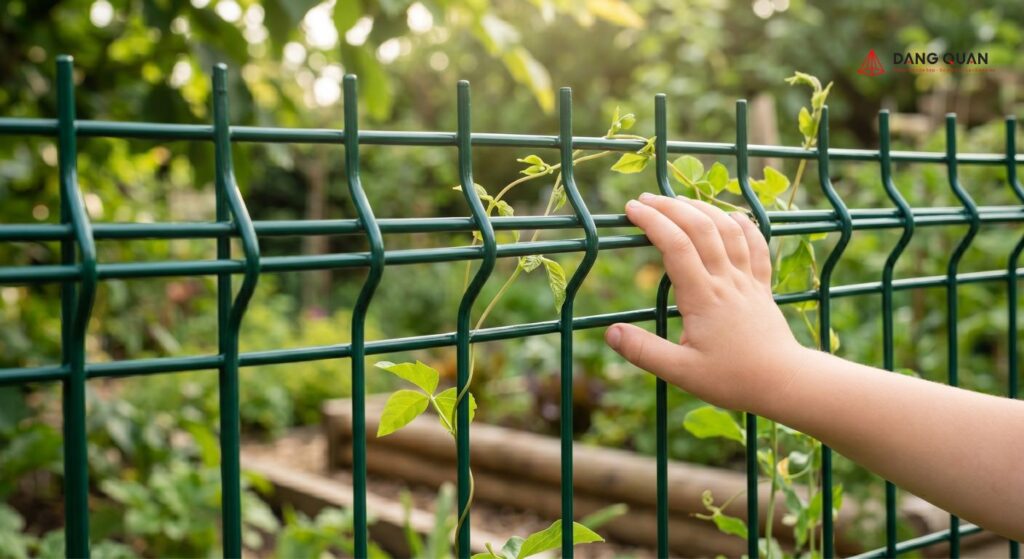 Chọn kích thước ô lưới và đường kính sợi phù hợp với điều kiện ở sân vườn