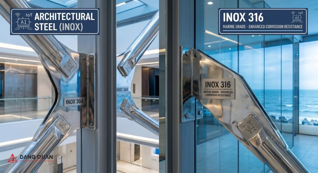 Xu hướng sử dụng vật liệu inox cho bản mã
