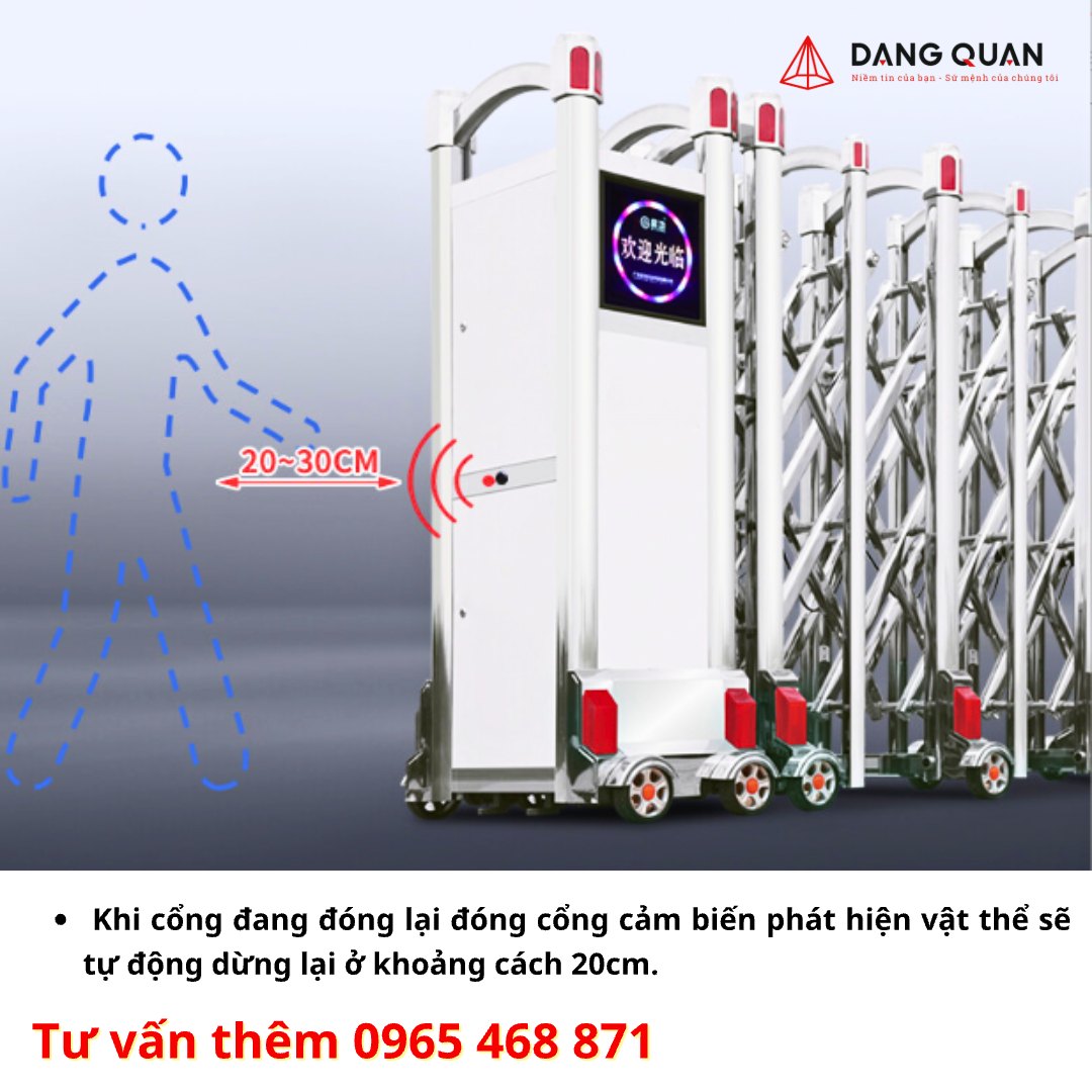 cảm biến hồng ngoại an toàn cho cổng xếp