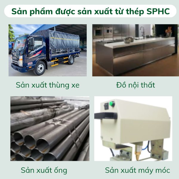 Ứng dụng thép SPHC trong sản xuất